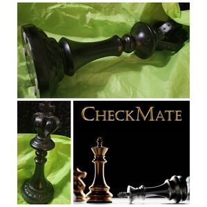 Black Chess Piece Decor